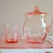 New Martinsville Pink Depression Glass Guest Set