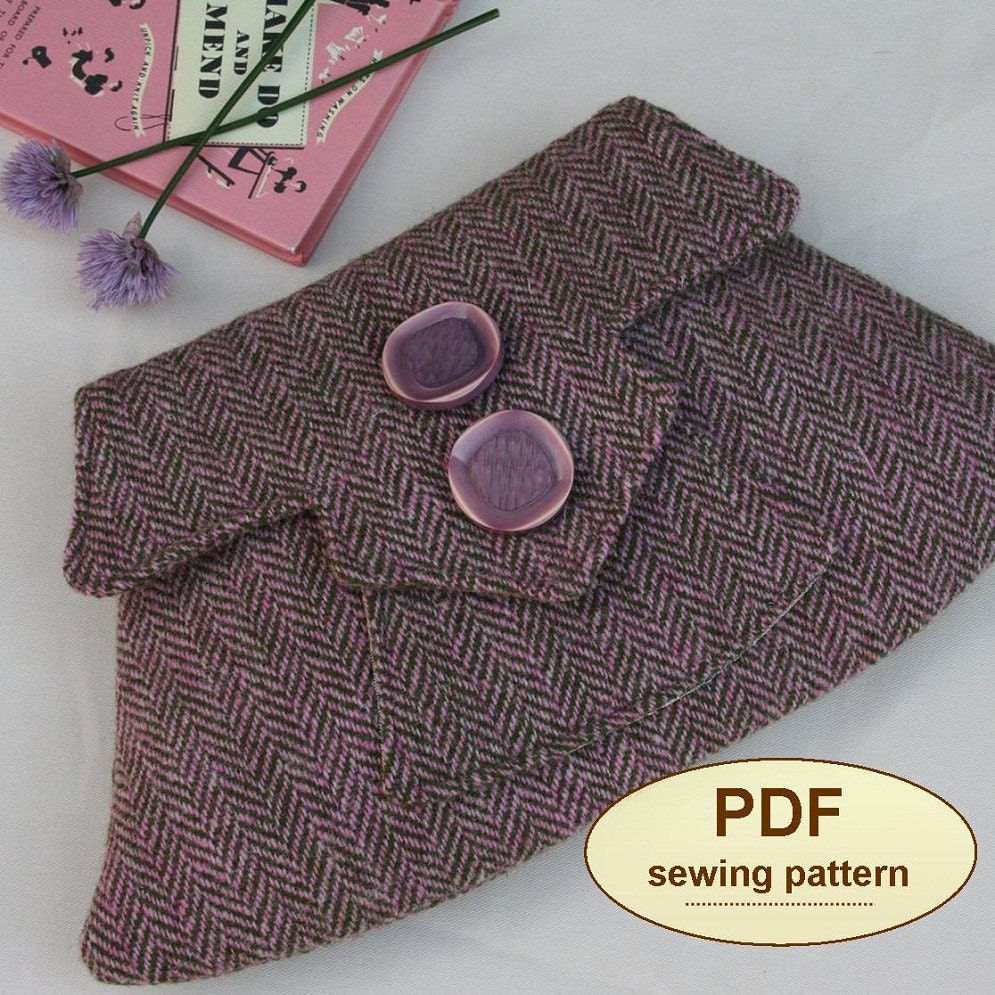 Sewing pattern to make the Home Guard Clutch Bag - PDF pattern INSTANT DOWNLOAD