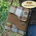 Sewing pattern to make the Melford Messenger Bag - PDF (email delievery)