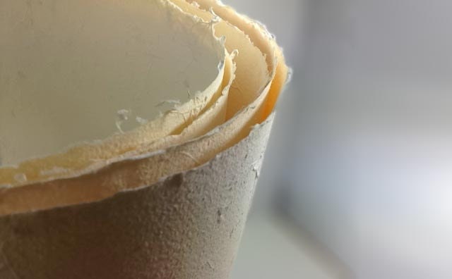 Cream Floral Handmade Paper Seconds
