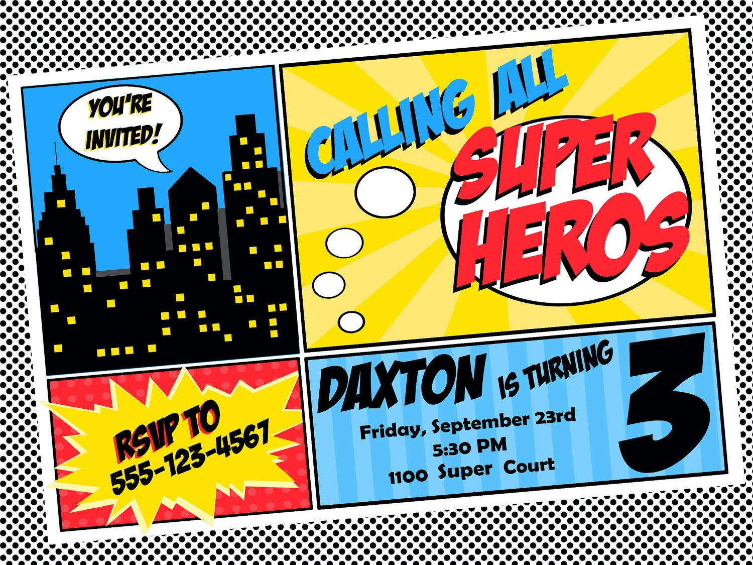 DIY printable full collection: SUPER HERO