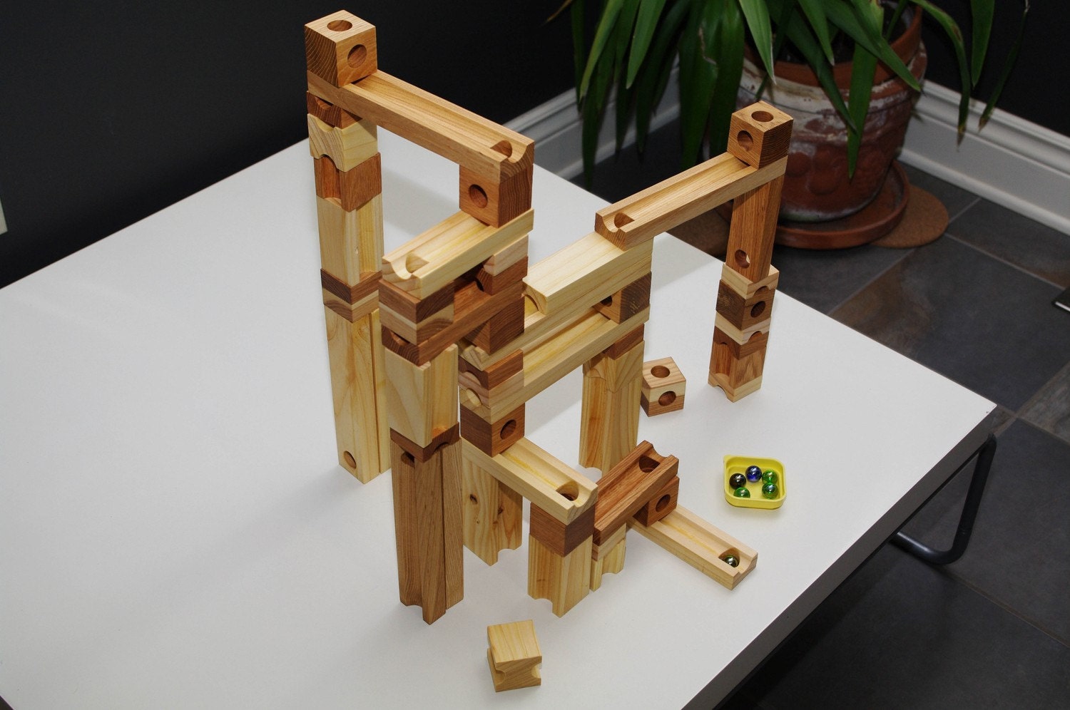 Custom Listing for Constance - Wooden Marble Run Toy
