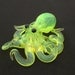 Small Glass Octopus pendant Radioactive Ooze