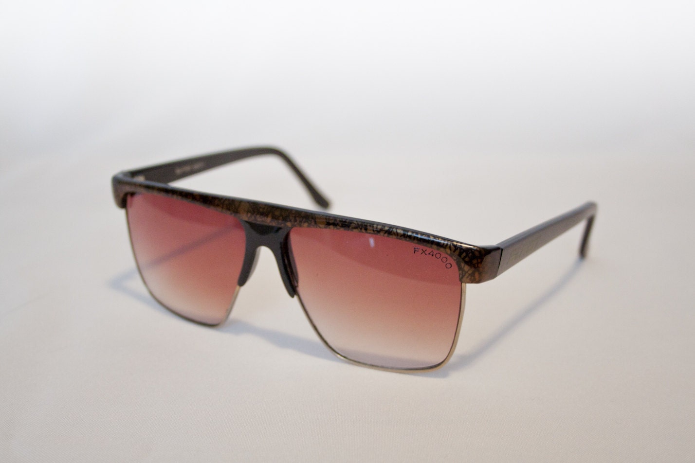 80s Vintage Wayfarer Rose Tinted Sunglasses By Deadrelics On Etsy