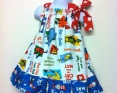 Dr Seuss everything Seuss ruffle bottom dress