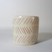 Geometric Minimal Diagonal Red Lined Ceramic Planter