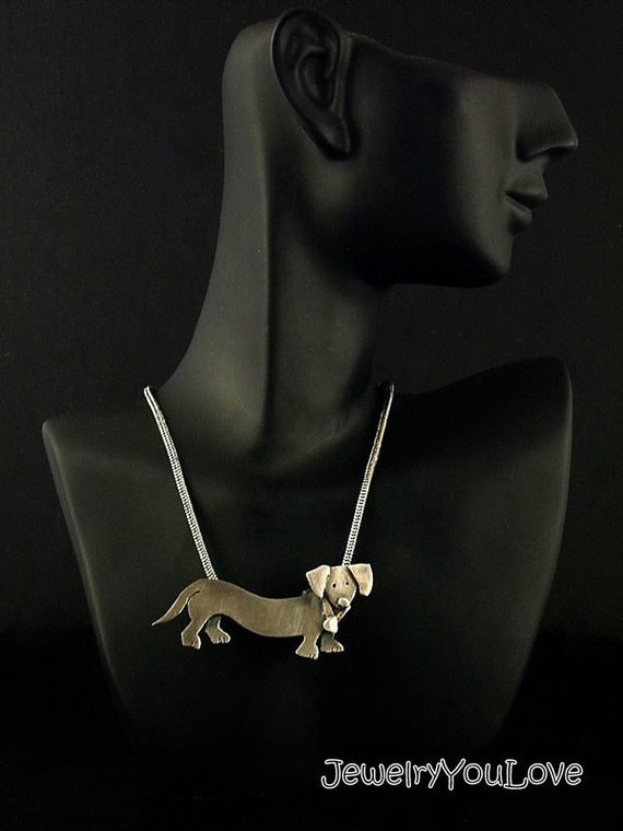 Sterling Silver Dachshund Necklace - DiDi