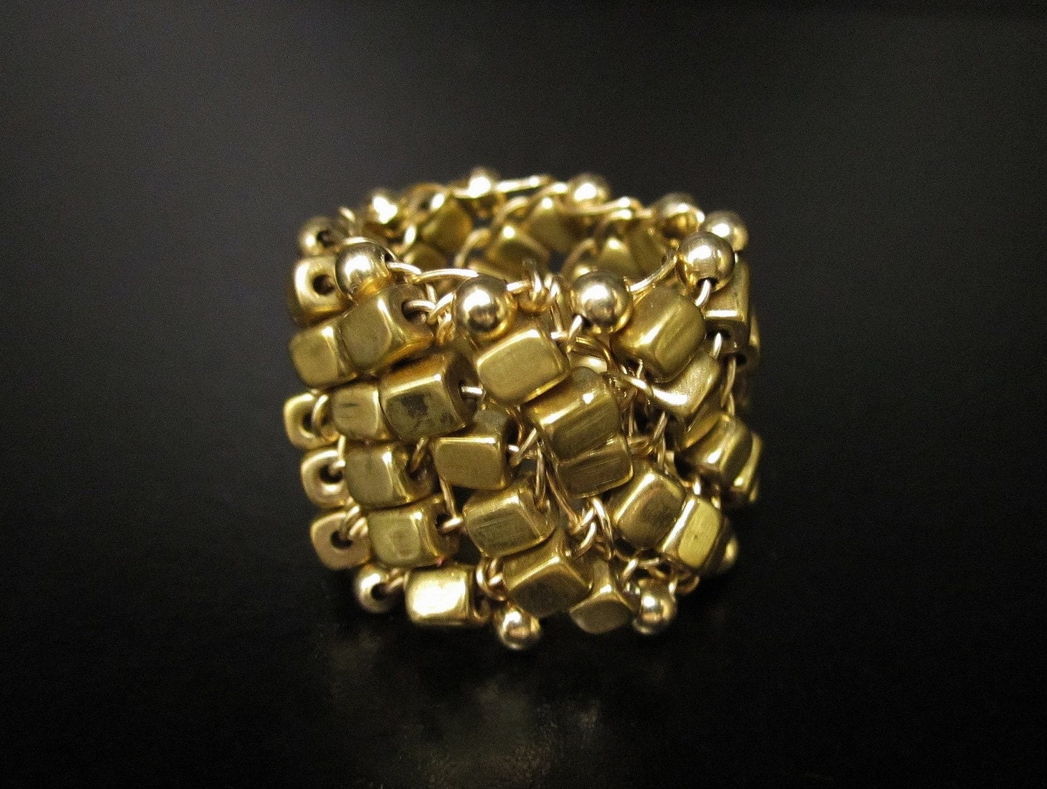 Gold  Band Ring (Size 6 and 1/2)
