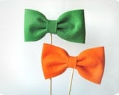 Choose Two Bow Ties on a Stick - Wedding, Party Photobooth Props
