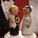 Custom Superhero  and his Bride Cake Topper-Batman, Superman, Thor, Captain America,  Ironman -Personalized for You
