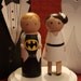Custom Superhero  and his Bride Cake Topper-Batman, Superman, Thor, Captain America,  Ironman -Personalized for You