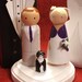 Custom Cake Topper with One Pet Fully Customizable---3-D Accents