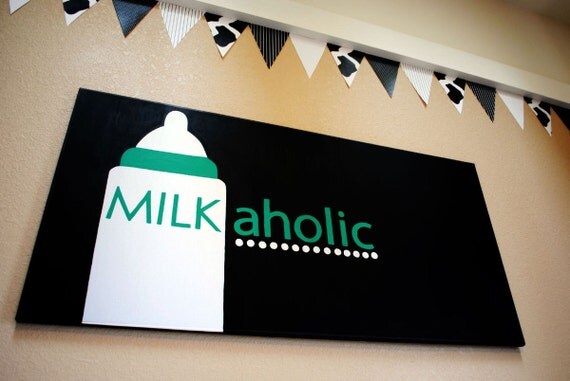 Milkaholic Painted Canvas