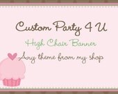High Chair Banner- ANY THEME from my shop Il_170x135