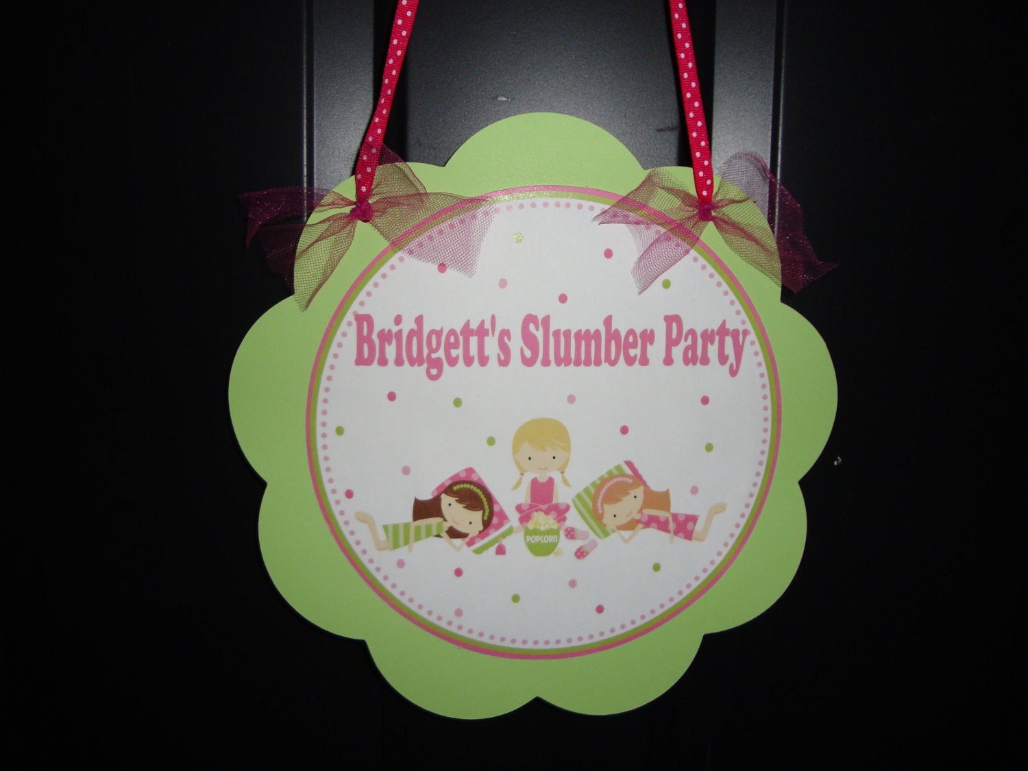 Slumber Party Custom Door Sign Il_170x135