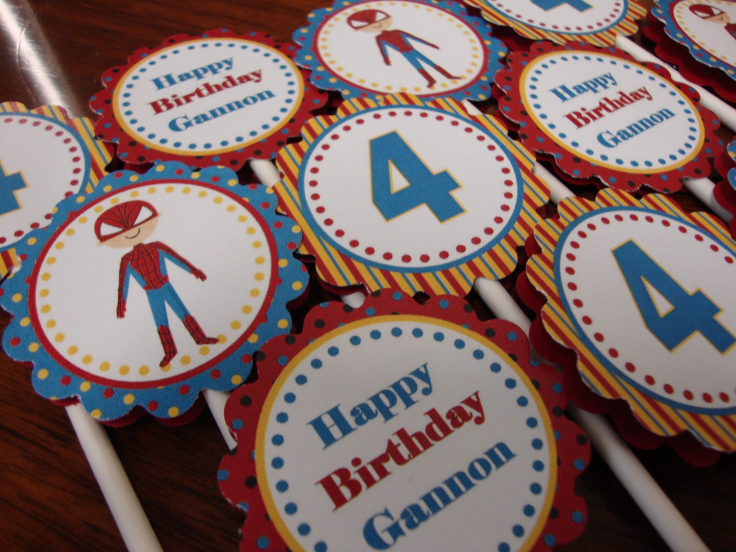 Super Spider Hero Cupcake Toppers Il_170x135