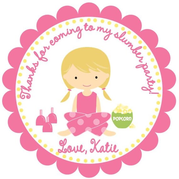 Slumber Party Favor Tags Il_570xn