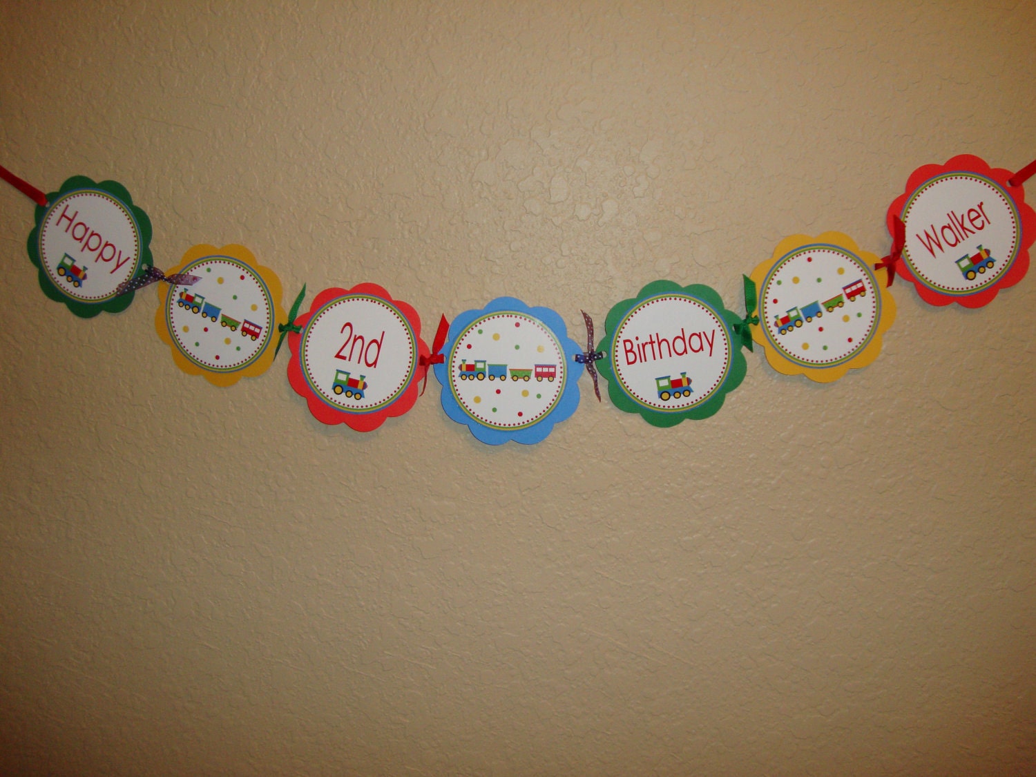 Choo Choo Train Custom Word Banner Il_570xn