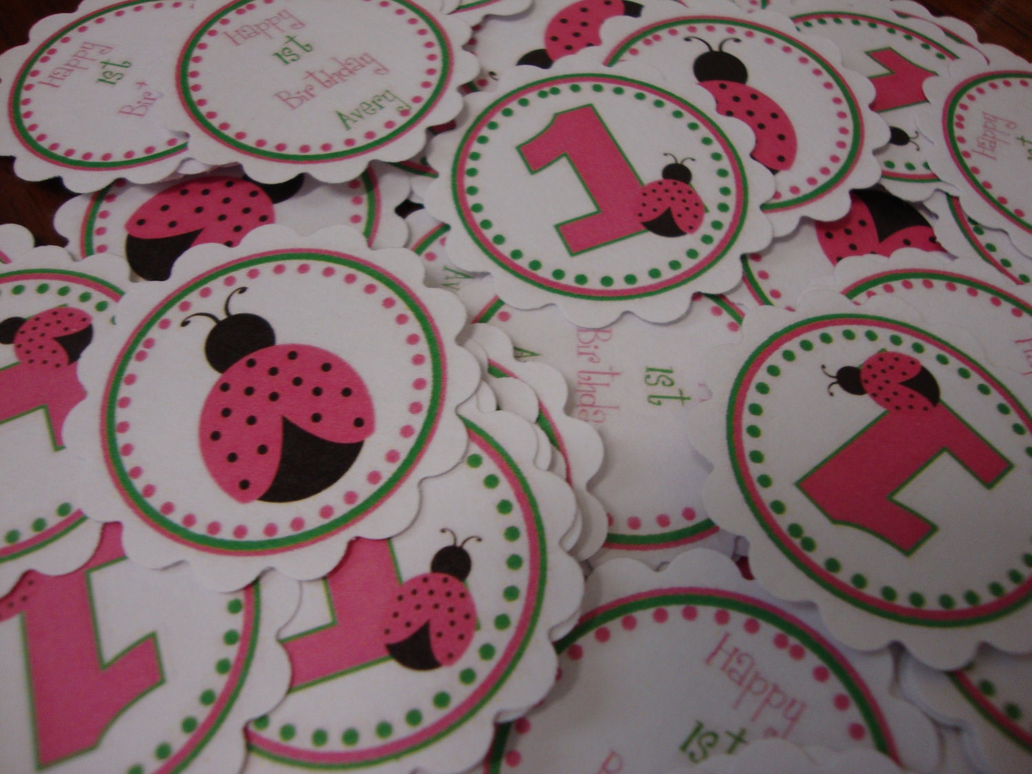 Pink Ladybug Table Confetti Il_570xn
