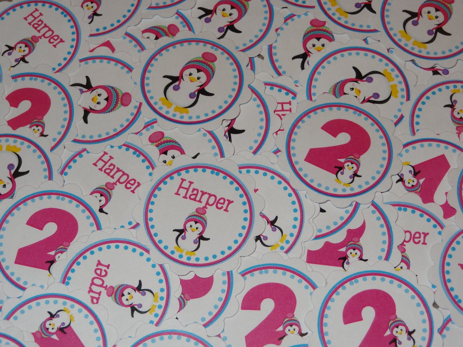 Pretty Penguin Winter ONEderland Confetti Il_570xn