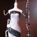Purple & Black purse charm