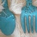 Wall Art- Rustic Turquoise Blue Fork and Spoon Oversize - Sophisticated- cast Iron - Distressed - Kitchen Restaurant Decor