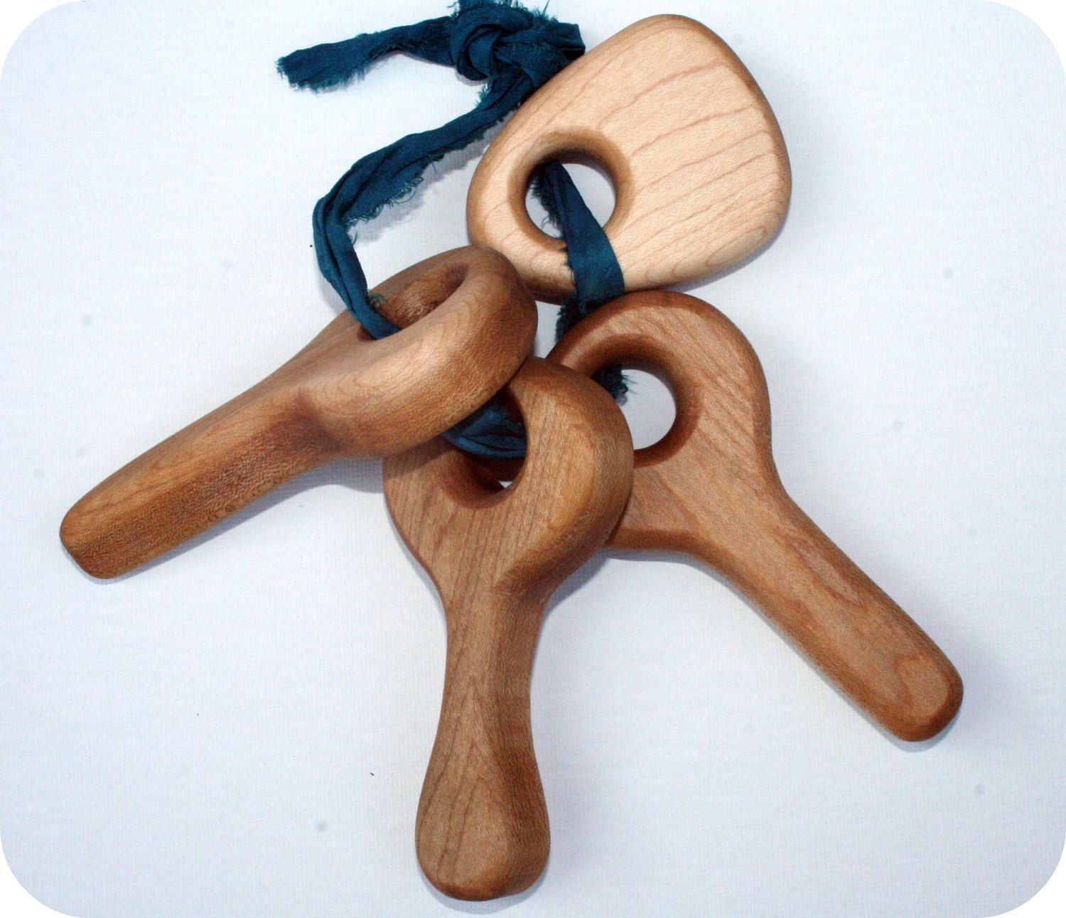 Organic Teether for Baby & Children - Key Set (Maple Wood)