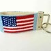 Needlepoint Kit - American Flag Key Fob - with monogram option
