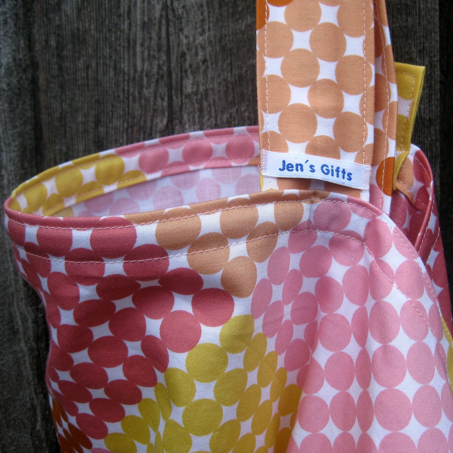 Nursing Cover Up- Pink and Yellow PolkaDots