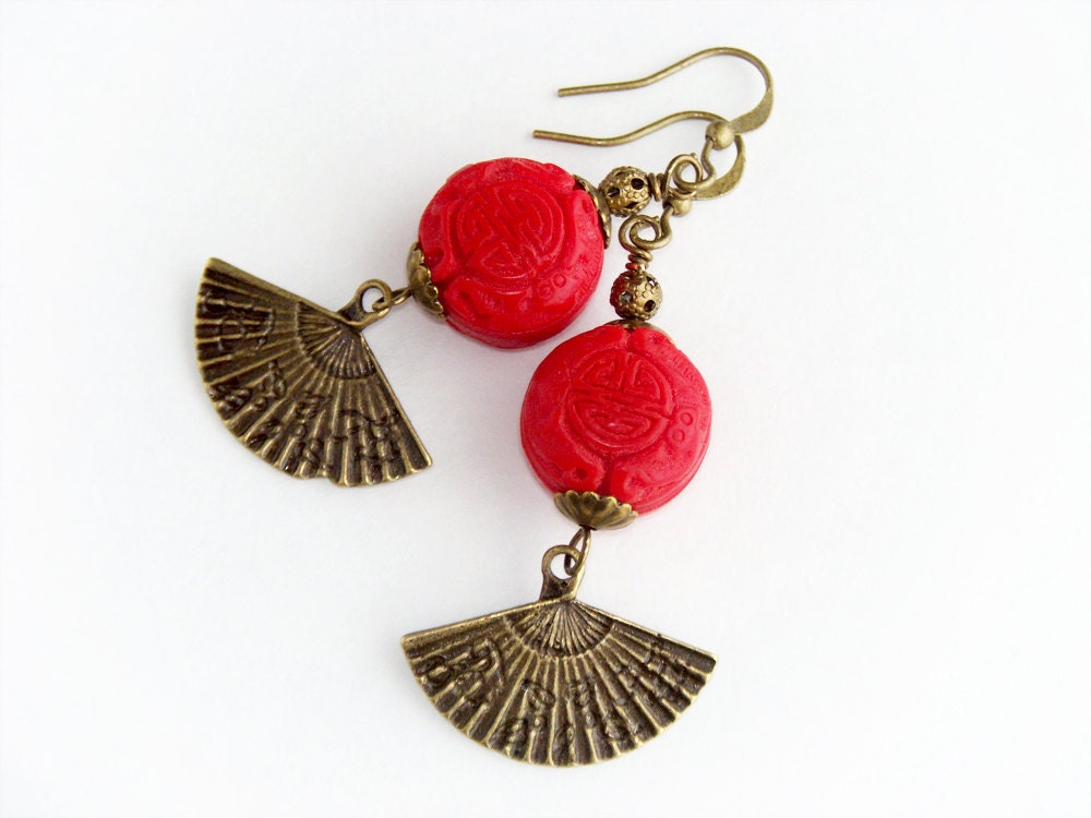 Pandaria - Earrings inspired by World of Warcraft - Mists of Pandaria