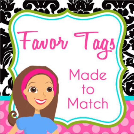Made to Match Personalized Favor Tag Printable Il_570xn