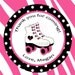 Roller Skate Favor Tags Cupcake Toppers Printable