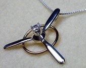 Large Sterling Silver Wings with 4mm Cubic Zirconia CZ Birthstone in 14kt Gold Filled Circle