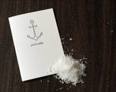 You're Salty - Letterpress Greeting Card