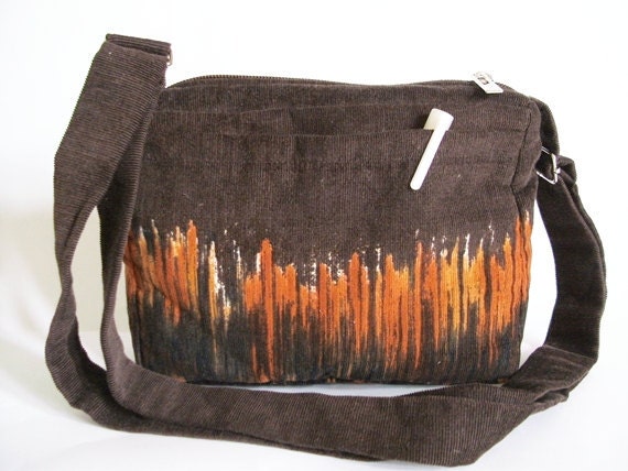 Birthday gift, Christmas gift, Shoulder bag, Crossbody travel bag, Small bag, Corduroy bag