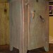 Mini Folk Art Cupboard Spice Chest Primitive Olive Rustic Color, Perfect for the Cabin or kitchen