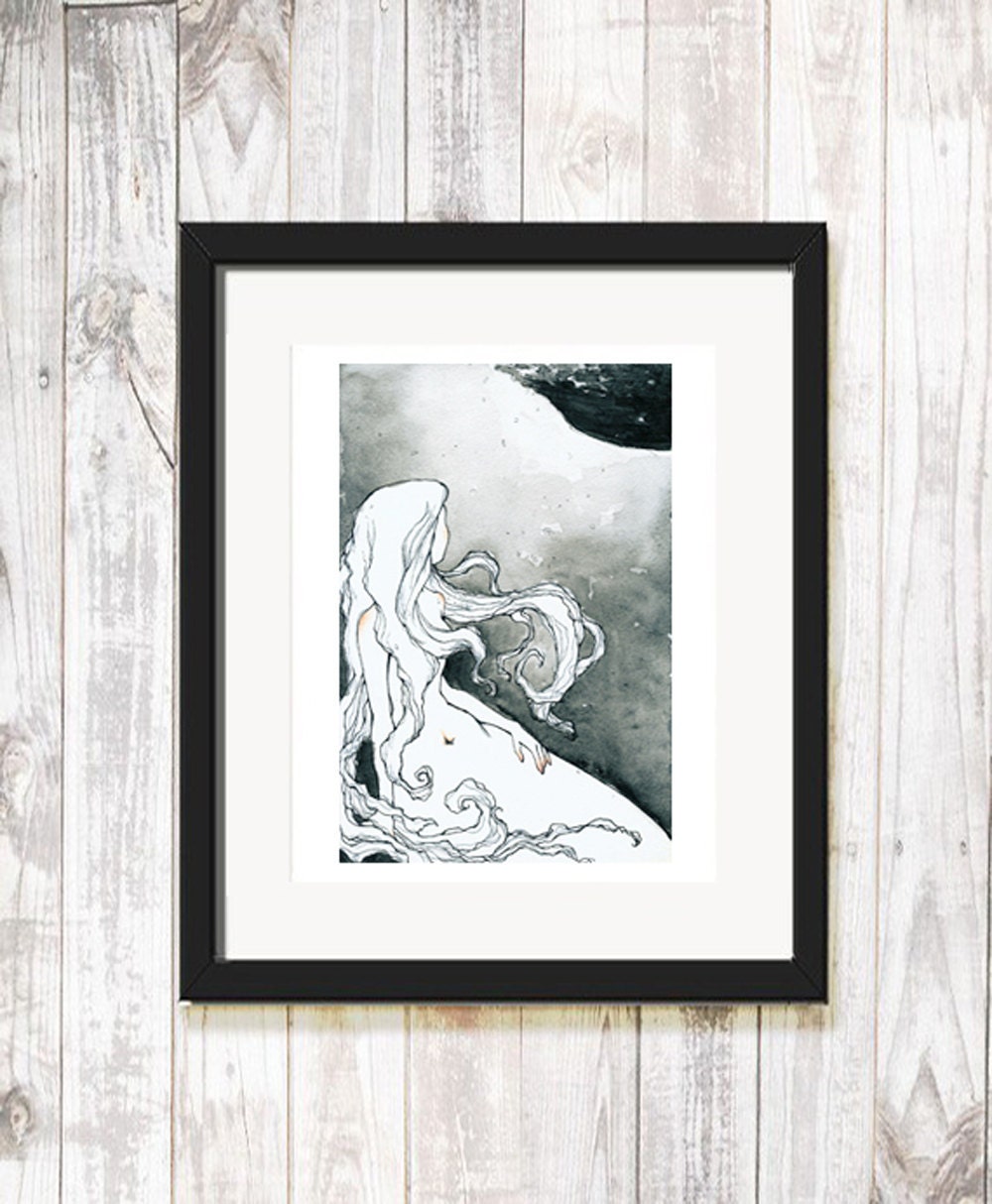 The Little Mermaid - small A5 PRINT - Makissima