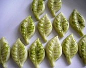 gluten free vegan matcha (zen) white chocolate leaves