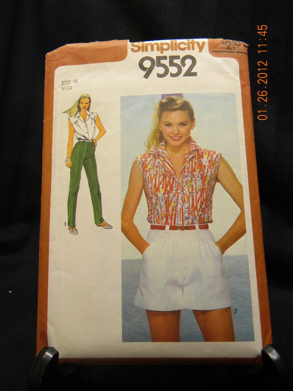 misses' skirt shorts pant top cut patterns simplicity 9552