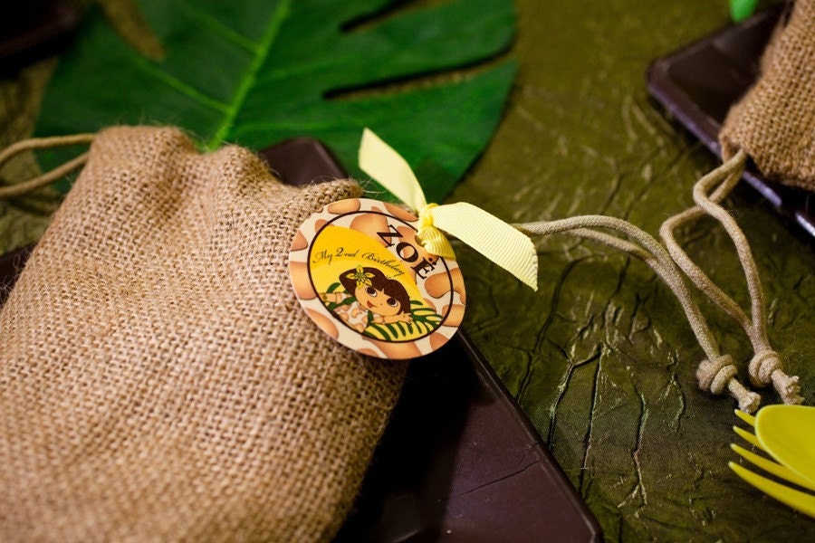 Dora the Explorer Jungle Adventure DIY Favor Tags