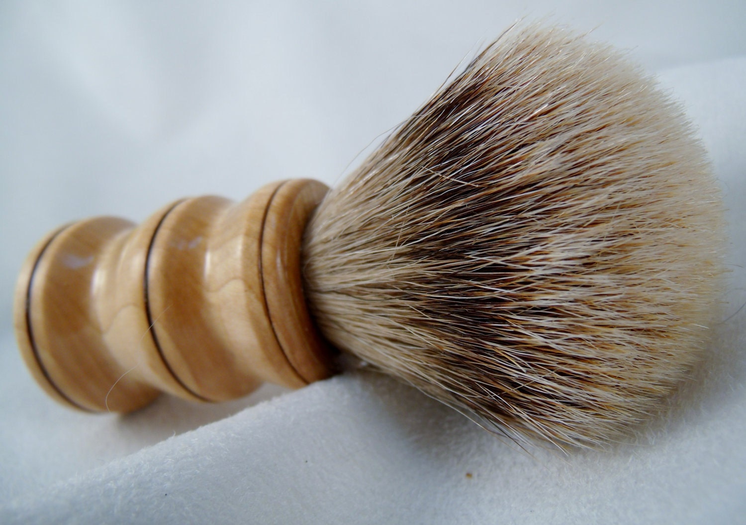 Shaving Brush - Silvertip knot Maple Handle