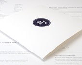 Monogram Wedding Programs
