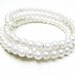 Vintage Pearl Bracelet Coil, Grace Kelly Style Bridal Wedding - Bracelet en Perles. Vintage Jewelry by My Chouchou on Etsy.