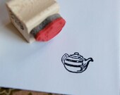 Tiny Teapot  Mounted Rubber Stamp