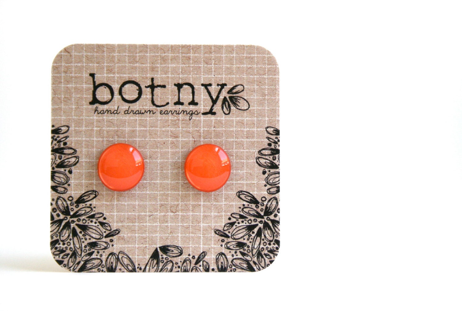 Pale Vermillion (Coral) Brook Earrings