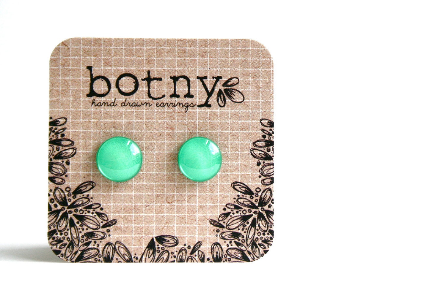 Neon Electric Green Brook Earrings