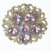 Purple Statement Ring, statement jewelry, rhinestone ring, purple rhinestones, vintage, eco friendly, upcycled, ooak, one of a kind