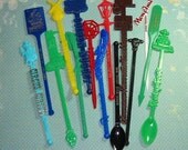 Vintage Swizzle Sticks - Vacation & Travel Collection