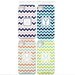 Personalized iPhone 5 Case with Monogram/Initial - Mini Chevron/ZigZag