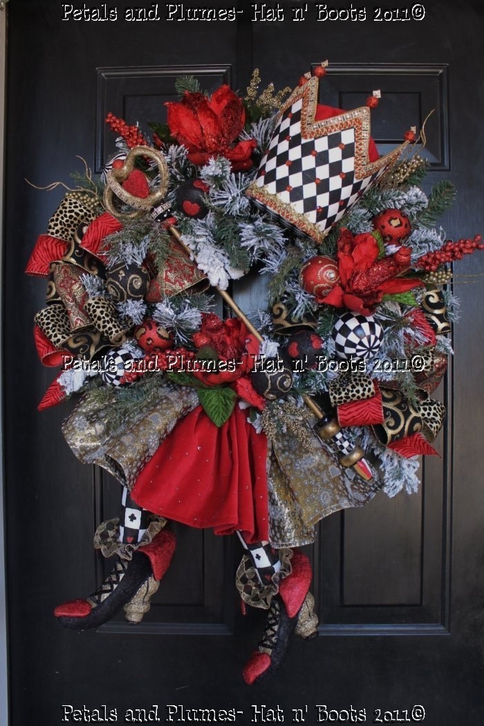 RESERVED LISTING For Joyce Only.... "The QUEEN" Christmas Wreath -Valentine Wreath
